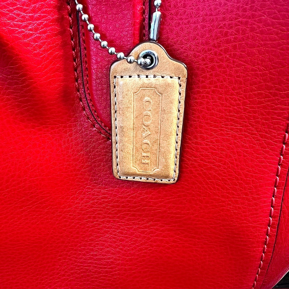 Coach Derby Large Tote Bag Red - Picture 4 of 16